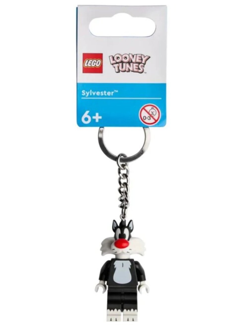 Lego Looney Tunes Minifigure Keychain SYLVESTER The Cat 854190 New